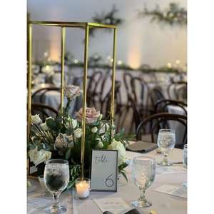 Centro de Mesa de Metal Personalizable Ecológico de Primera Calidad, Detalles Exquisitos para Bodas Elegantes y Eventos Especiales - Product Image 6
