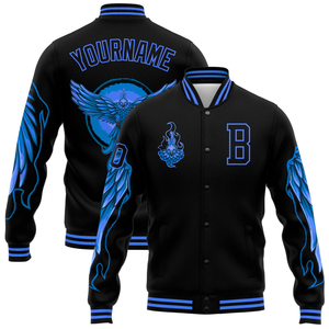 แจ็กเก็ตเบสบอลคุณภาพสูงแจ็กเก็ตเบสบอลเลตเทอร์แมนทีมผู้ผลิตโรงงาน - Product Image 2