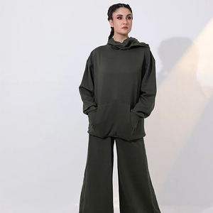 Vêtements de sport décontractés pour femmes, respirants, légers, en élasthanne/polyester, jogging, survêtement, couleur unie, impression numérique personnalisable sur le côté - Product Image 3