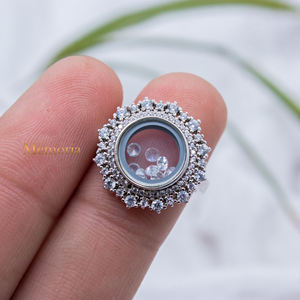 Anillo de Plata de Ley 925 minimalista hecho a mano para mujer, accesorio de boda de piedras preciosas de circón cúbico a la moda para niñas - Product Image 3