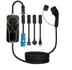 Nueva Estación de Carga Portátil para Vehículos Eléctricos de 7kW 22kW 32A con Cable de Carga CA, Adaptadores de Enchufe, Protección IP66 y Control por Aplicación - Product Image 1