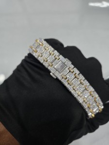 Montre Hip Hop pour homme et femme de luxe unisexe 41 mm sertie de diamants, avec un cadran en nid d'abeille et un mouvement mécanique - Product Image 4
