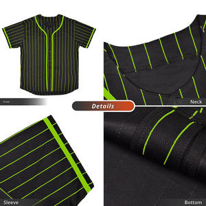 Uniformes de Béisbol Personalizados al por Mayor, 100% Poliéster, Conjuntos con Logotipo Frontal, Secado Rápido, Transpirables, Tallas para Adultos, Nombres de Equipos Personalizados - Product Image 4