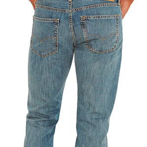 Jeans en denim de couleur unie Streetwear pour hommes Jeans en denim avec design personnalisé pour hommes - Product Image 6