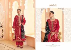 Dola jacquard salwar kameez วิสคอลบริสุทธิ์มีจำหน่ายในอัตราขายส่งเหมาะสำหรับสวมใส่ในงานปาร์ตี้ - Product Image 2