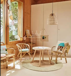 Chaise moderne en bois pour nouveau-né photographe pour salon, salle à manger, chambre à coucher, parc extérieur, nouveau modèle d'accessoires en rotin pour hôtels - Product Image 1