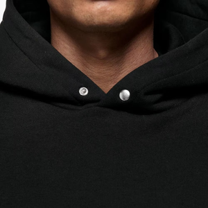 Sudadera con capucha sólida informal para hombre 100% Jersey de algodón Sudaderas con capucha bordadas de invierno con diseño en blanco Technics con capucha - Product Image 6