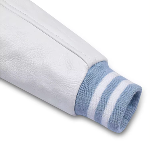 Veste universitaire Letterman de baseball personnalisée de haute qualité du fabricant OEM hommes coupe-vent chenille broderie tissu de coton décontracté - Product Image 5