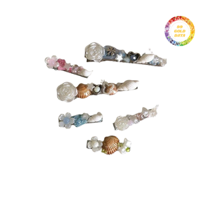 Pince à cheveux coquillage simple et chic Accessoire élégant pour toutes les coiffures - Product Image 4