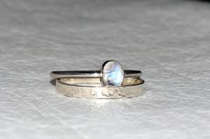 Conjunto de Anillos Clásicos Turquesa para Boda y Fiesta, Plata 925, Hechos a Mano, Anillos Apilables, Regalo de Joyería para Ella - Product Image 3