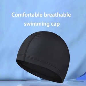 Gorro de Natación Ultrafino Erni Sports para Color Puro, Protección para los Oídos, Gorro de Piscina para Cabello Largo, Talla Única para Hombres y Mujeres, Elástico - Product Image 2