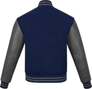 Chaqueta universitaria transpirable de talla grande para hombre, nuevo estilo personalizado, chaqueta de béisbol universitaria para hombre - Product Image 3