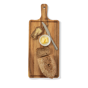 Planche à découper et de service durable en bois d'acacia et marbre, écologique et de qualité supérieure, pour le pain, les aliments et les fêtes - Product Image 2