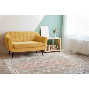 Tapis imprimé de style antique, antidérapant, design turc doux, cadeau de pendaison de crémaillère, tapis en velours - Product Image 2