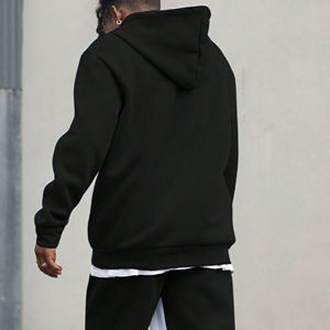 Sweat-shirts à capuche oversize tendance et stylés, personnalisés, en molleton, pour hommes, poids lourd, 100% coton, respirant, écologique, numérique - Product Image 2