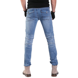 Jeans protectores transpirables de secado rápido para motociclistas con armadura extraíble y múltiples bolsillos para la comodidad y seguridad de conducción de los hombres - Product Image 3