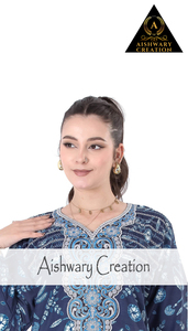 Túnica de algodón geométrica Midi vestidos cuello cuadrado manga corta Vintage ligero Homewear ropa de dormir moda de verano para mujeres - Product Image 3