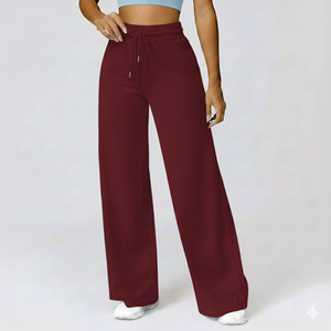 Best Selling <b>Women</b> Straight Leg Eco-Friendly Winter Flat Lace <b>Sweatpants</b> Soft Fleece Cozy Mid Waist Regular Fit Lounge Trousers - Product Image 3