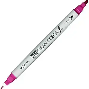 [·库雷图] 库雷图Zig双尖记号笔清洁颜色F，深粉色 (TCS-6000T-027) (5支) 钢笔墨水刷笔漫画笔