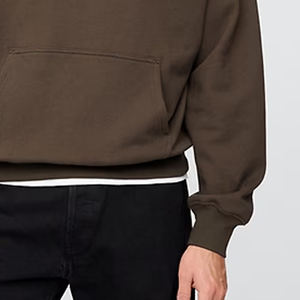 Sudadera con Capucha para Hombre, Servicio OEM a Precio de Fábrica, Diseño Informal Urbano con Hombros Caídos, Bolsillos Tipo Canguro y Logotipo Personalizado - Product Image 4