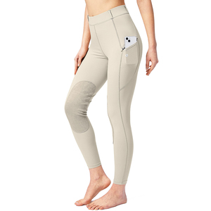 Wholesale Equestrian Clothing Pants Horse Riding Tights Leggings Silicone Equestrian Breeches for Women Jodhpur & Breeches - Product Image 6