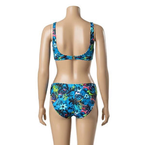 Traje de Baño de Poliéster Duradero con Estampado por Transferencia de Calor, Tejido Elástico Suave de Secado Rápido, Ropa de Playa para Deportes Acuáticos para Mujer - Product Image 4