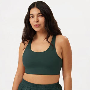 Custom Logo Front Simple Women's Sports Bra Breathable Soft Stretchy Fabric High Support Yoga Fitness Gym Workout High Quality - Product Image 6