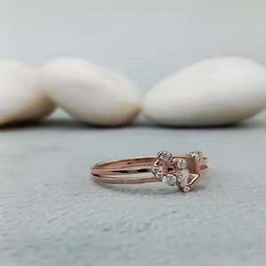 Anillo de diamante solitario de lujo personalizado para compromiso boda 100% satisfacción garantizada 14K 18K oro anillo de diamantes de moda - Product Image 5