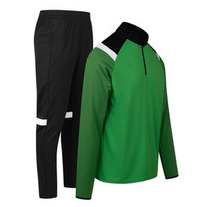 Survêtement d'entraînement de football pour homme de haute qualité, hiver, séchage rapide, antibactérien, respirant, léger, design 2 en 1, col montant - Product Image 1