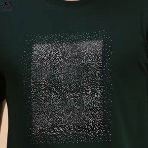 Nouvel Arrivage T-shirt Homme Imprimé Numérique Uni Tissu Toile Haute Qualité Respirant Coupe Classique - Product Image 3