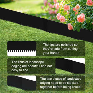 Bordure de jardin en métal flexible OEM Bord surélevé en acier coloré pour décoration extérieure Modélisation 3D Lits de fleurs personnalisés ODM - Product Image 2