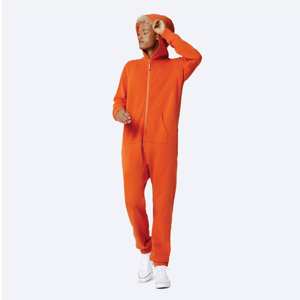 Onesie - 100% Coton Polyester Oem Manches Longues Adulte Hommes Coton Stretched Onesie - Product Image 3