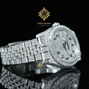 Reloj de Lujo Totalmente Automático con Diamantes Moissanite VVV, Mecanismo Visible con Estilo - Product Image 5