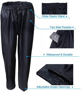 Combinaison de pluie imperméable pour homme avec 2 pièces Vêtement de pluie léger Combinaison de pluie pour la pêche et le camping à vendre - Product Image 2