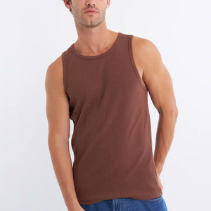 Camiseta sin mangas para hombre, ajustada, de alta calidad, para gimnasio, precio al por mayor, la más vendida. - Product Image 3