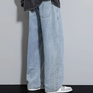 Pantalones vaqueros para hombre, ropa de calle de estilo sencillo, pantalones vaqueros a la moda, tendencia juvenil, ajustados, proveedor mayorista - Product Image 2