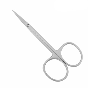 Ciseaux à ongles professionnels en acier inoxydable avec logo personnalisé ciseaux à cuticules droits et incurvés pointus pour le soin des ongles - Product Image 1