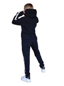 Manufacturer Distressed <b>Applique</b> Embroidered Flared Sweatsuit Acid Wash Cropped Hoodie and Sweatpants Set Tracksuit for Women - Product Image 5