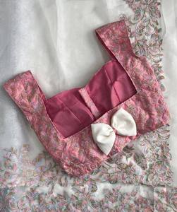 Nouveau concepteur Tebby Organza soie avec fil broderie Saree fabricant et fournisseur de Surat au taux le plus bas - Product Image 4