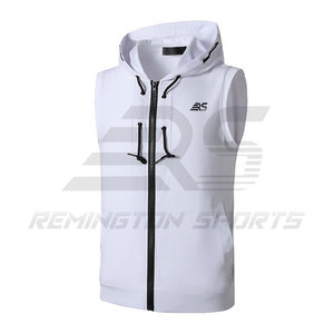 เสื้อฮู้ดแขนกุดสำหรับผู้ชายเสื้อมีฮู้ดสำหรับยิม - Product Image 2