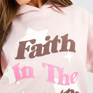 Ropa de moda Color sólido Sudaderas con capucha de impresión de soplo de alta calidad Hecho en Pakistán Sudaderas con capucha de impresión de soplo de mujer - Product Image 4