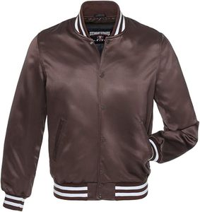 High Quality Satin <b>Baseball</b> <b>Bomber</b> <b>Jackets</b> with Stand Collar and Lining Customizable Design Wholesale for Winter Season - Product Image 1