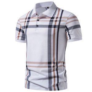 T-shirts polo respirants haute tendance fabriqués avec un tissu unique à vendre t-shirts polo au design unique pour hommes service OEM - Product Image 5