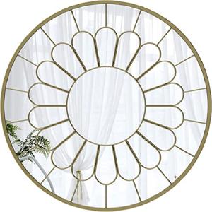 Espejo de pared de cobre para ventana, accesorio rectangular de Metal recubierto de polvo para casa de campo, sala de estar, Baño, Dormitorio, decoración, novedad - Product Image 4