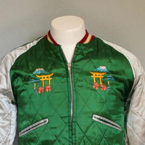 Gran oferta, chaqueta de invierno con logotipo personalizado del equipo Letterman, Colección superior, chaqueta universitaria de satén impermeable OEM, chaqueta de satén para hombre - Product Image 4