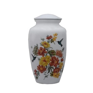 Hermosa urna de cremación decorativa de Metal sólido conmemorativo para adultos, hombres, mujeres, grandes urnas de cremación de latón para cenizas humanas - Product Image 5