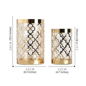 Vases à fleurs de haute qualité en or enduit fini dernier pot de fleur en métal I prix de gros derniers nouveaux vases à fleurs en métal - Product Image 1