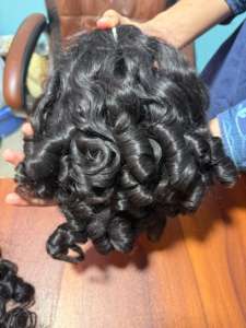 Extensiones de Cabello Humano 100% Natural Sin Procesar, Donante Único, Doble Trama, Rizado Indio, Paquetes de Cabello Rizado Birmano - Product Image 2