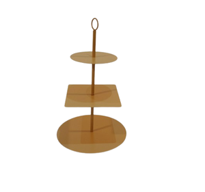High Quality <b>Gold</b> <b>Colour</b> Cake Stand Eco-Friendly <b>Food</b> Grade Kitchen Ware Tabletop Dessert Snacks Serving Stand Standard Design - Product Image 4