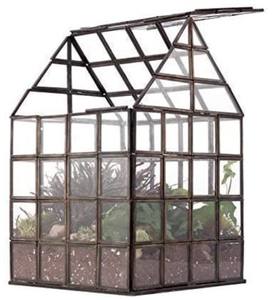 Terrarium en verre avec cadre en métal fabriqué à la main à partir de verre et de métal de haute qualité pour la décoration de maison et de mariage - Product Image 5